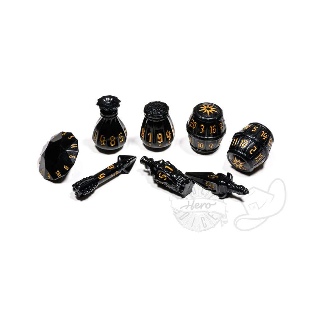 Set de 8 Dés JDR Polyhero Dice : Rogue
