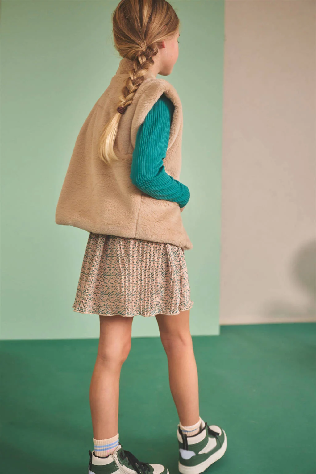 NONO midi jurk groen