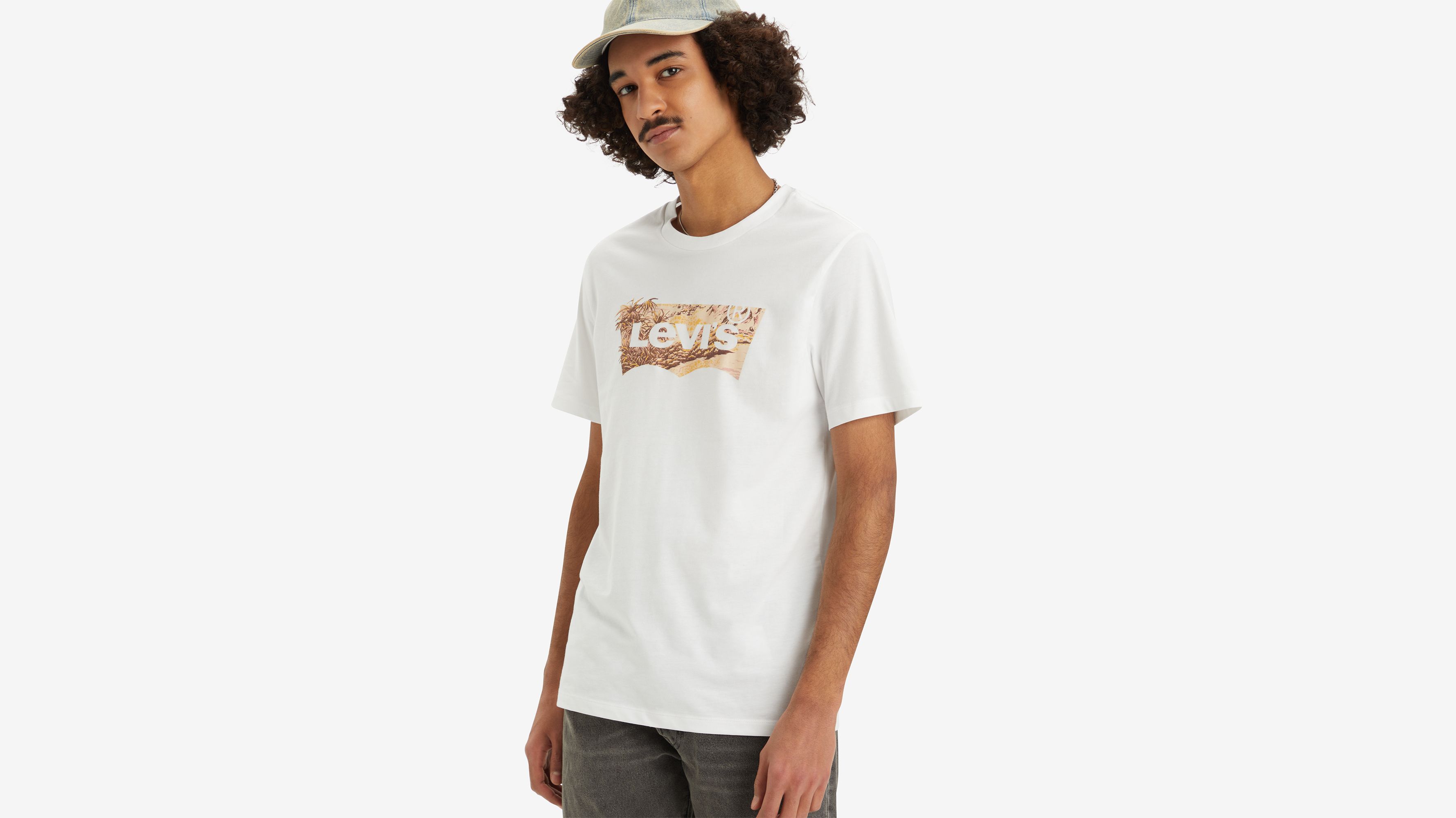T-shirt graphique Classic - Tropical Batwing White+ - Blanc
