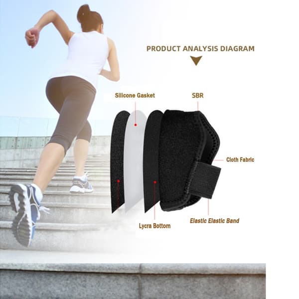 INF Høydeøkende innleggssåler Str S 36-40 1 CM – 1 par Sort Size S：36-40, Size：6x11x0.5 cm, internal heightening: 1 cm
