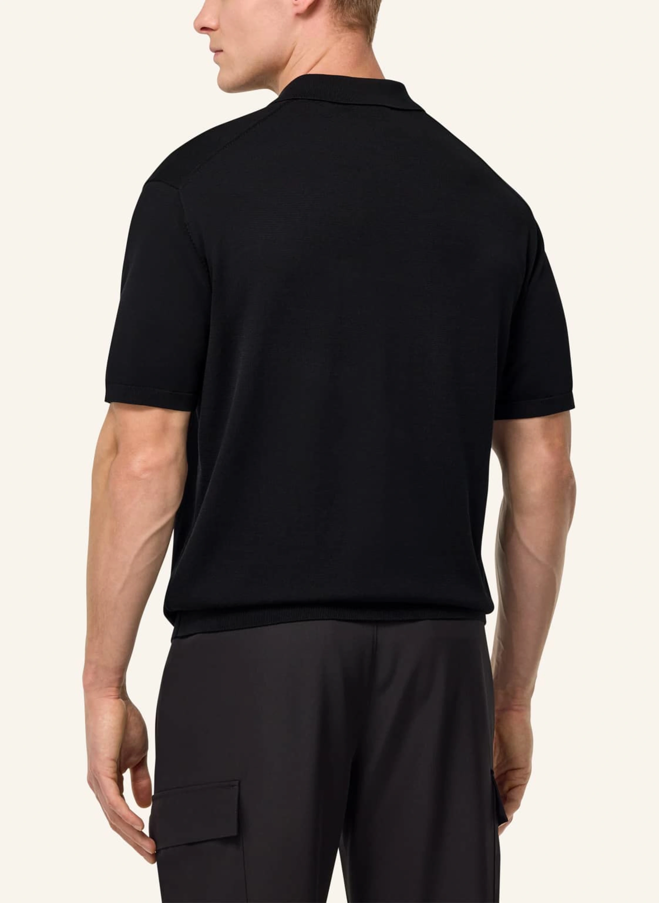 BOGGI MILANO Strick-Poloshirt