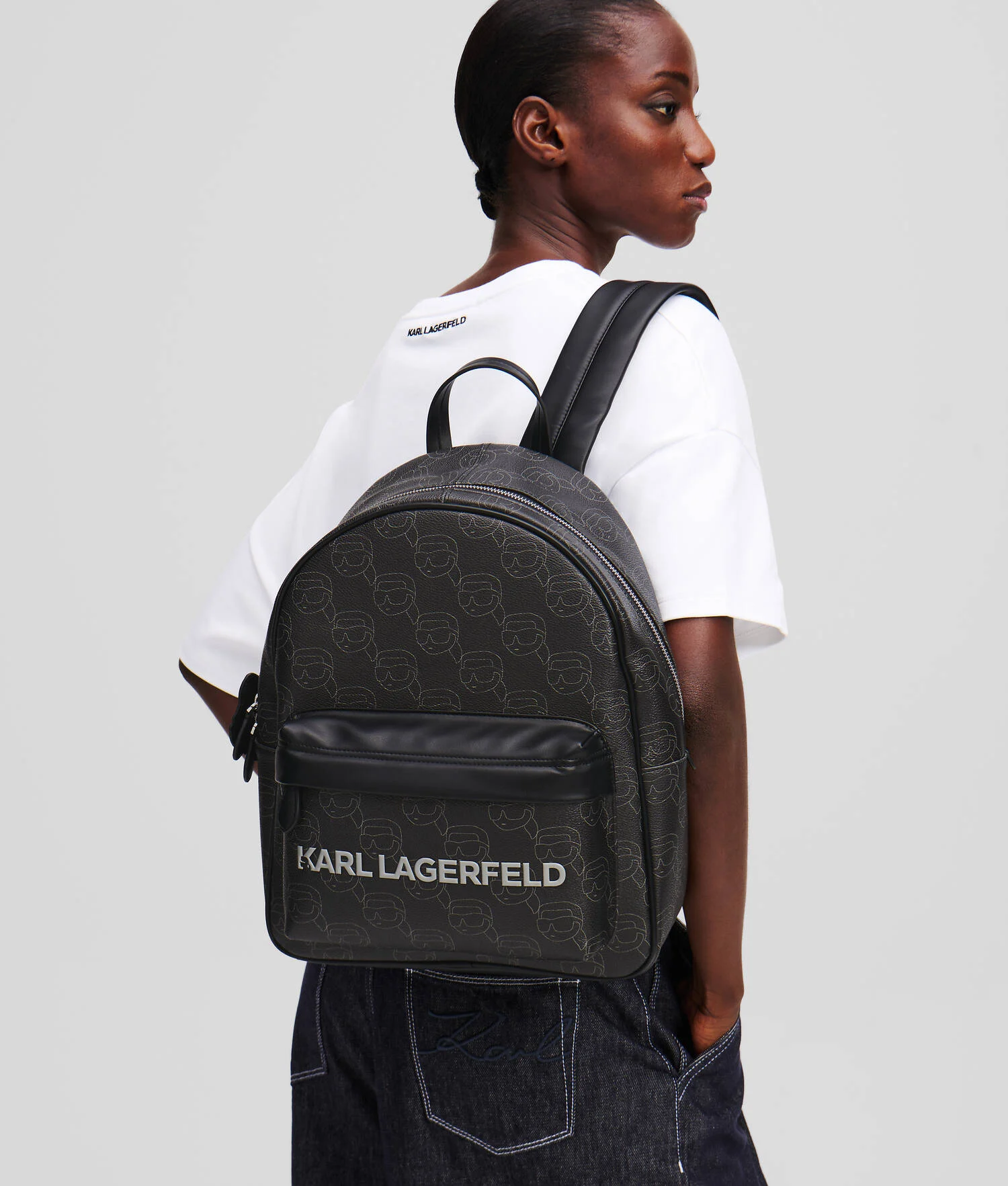 SAC À DOS IKON MONOGRAM - NFT All Over Pattern Noir