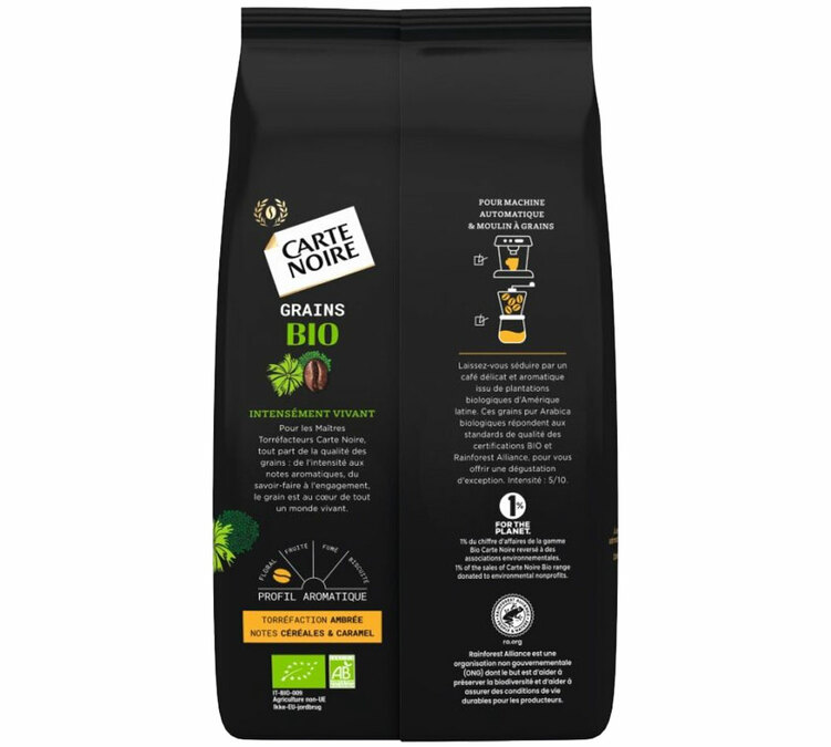2 x 1 kg - Café en grain Bio - Carte Noire