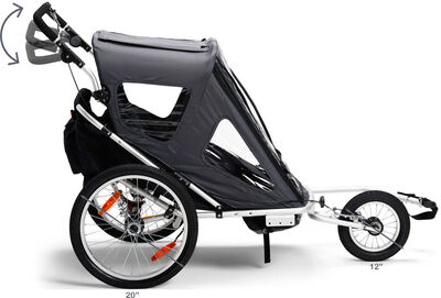 North 13.5 Speeder 2 Sykkelvogn, Grey