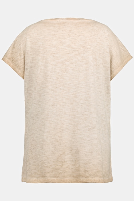 Trachten-Shirt, Alpenmotiv, Oversized, Rundhals, Halbarm