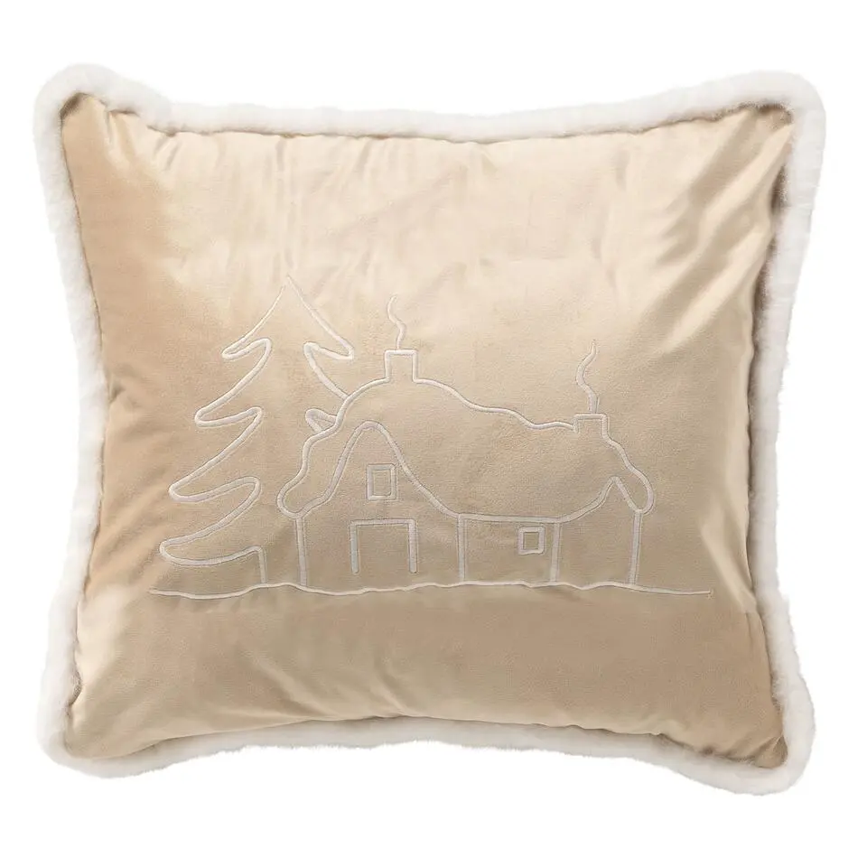 Sierkussen Alpes - Bleached Sand - 45x45 cm