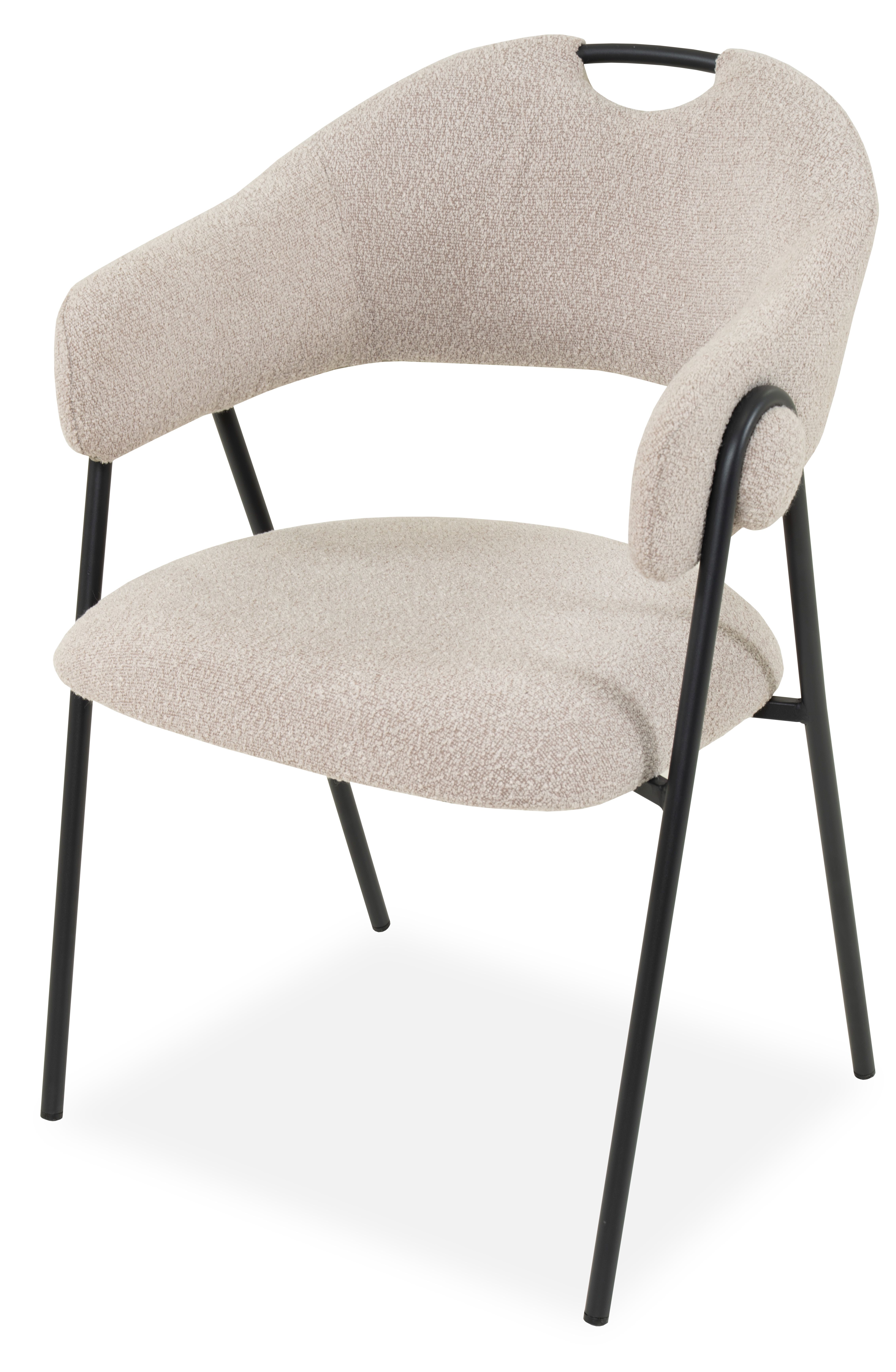 Eetkamerstoel touch naturel Lola B58 x D60 x H84 cm