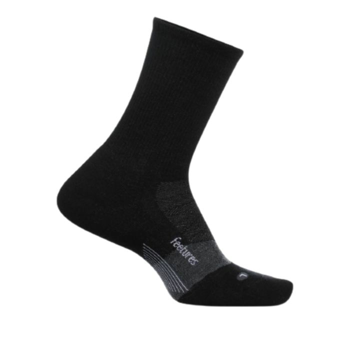 Feetures Unisex Strømper Merino 10 Ultra Light Mini Crew Sort