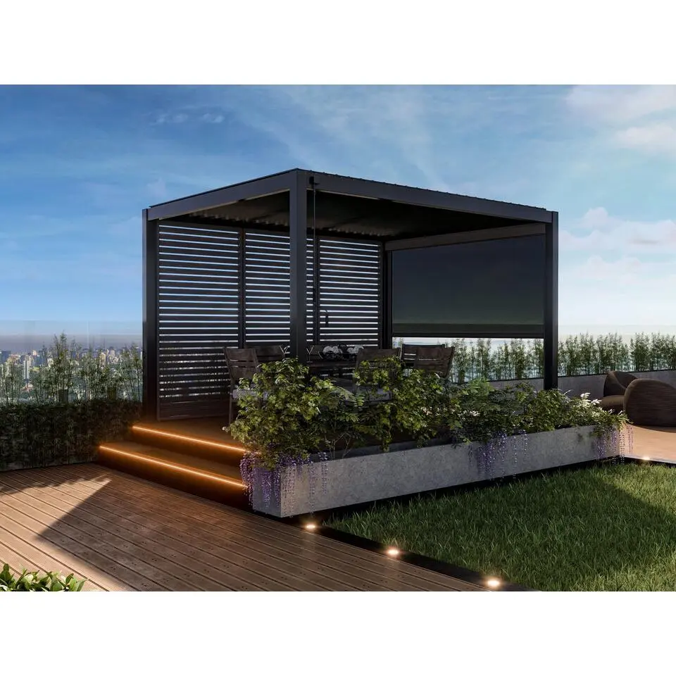 Mirador Deluxe terrasoverkapping 300 x 400 cm antraciet