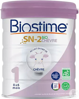 Biostime SN-2 Bio Chèvre 1er Âge 0-6 Mois Pot 800g