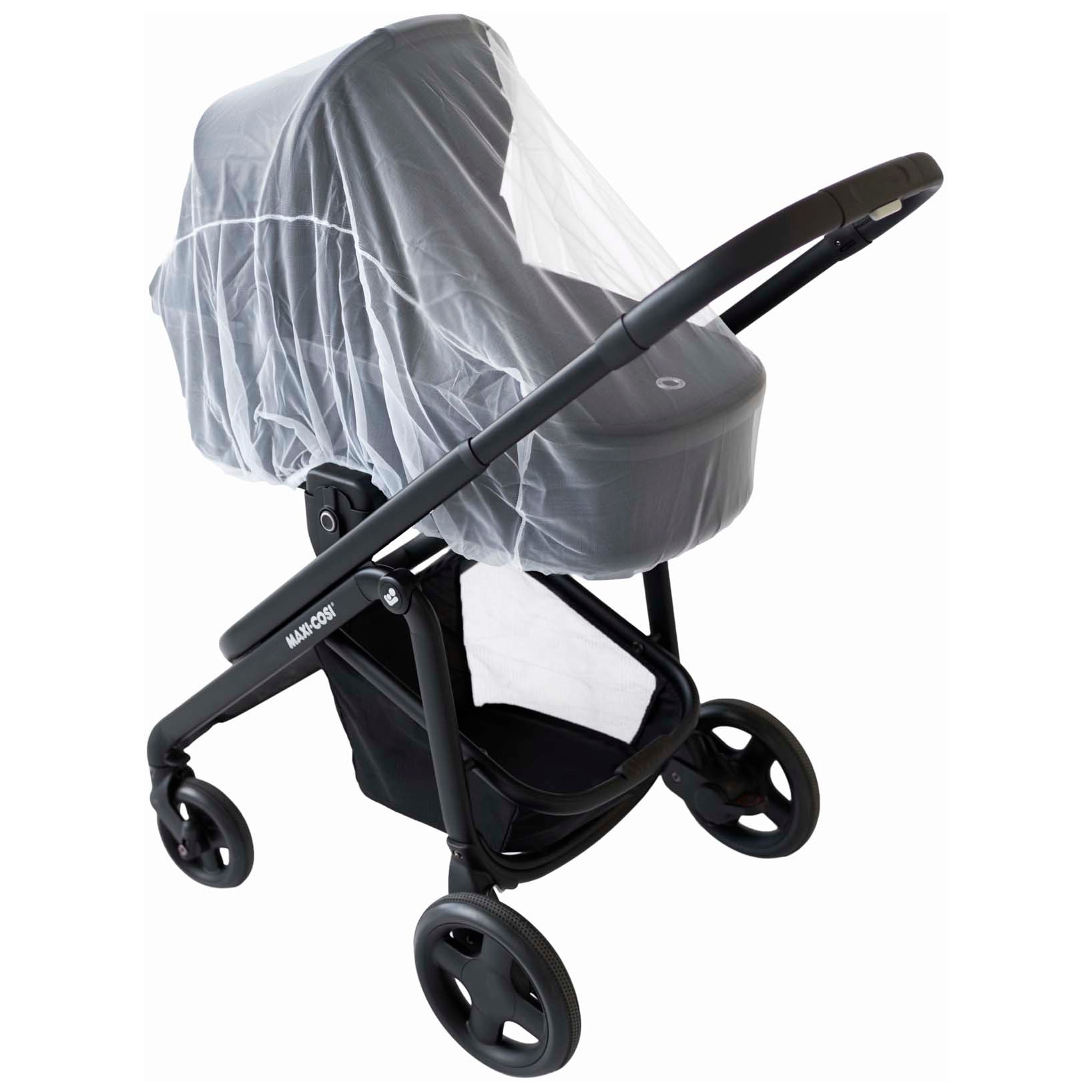 Prénatal klamboe / muggennet kinderwagen universeel White