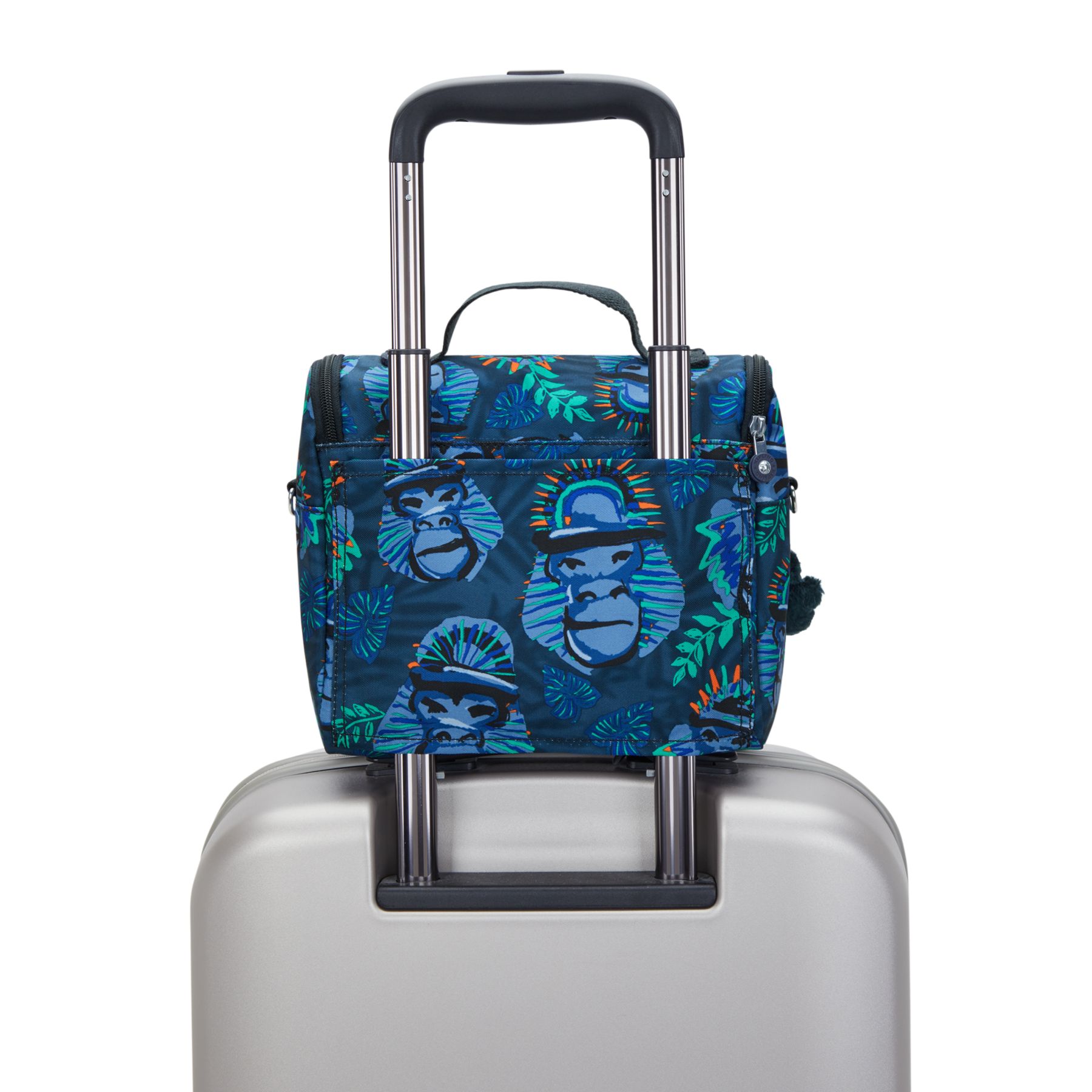 NEW KICHIROU Grand Sac Repas Isotherme avec Manchon pour Valise - Blue Monkey Fun