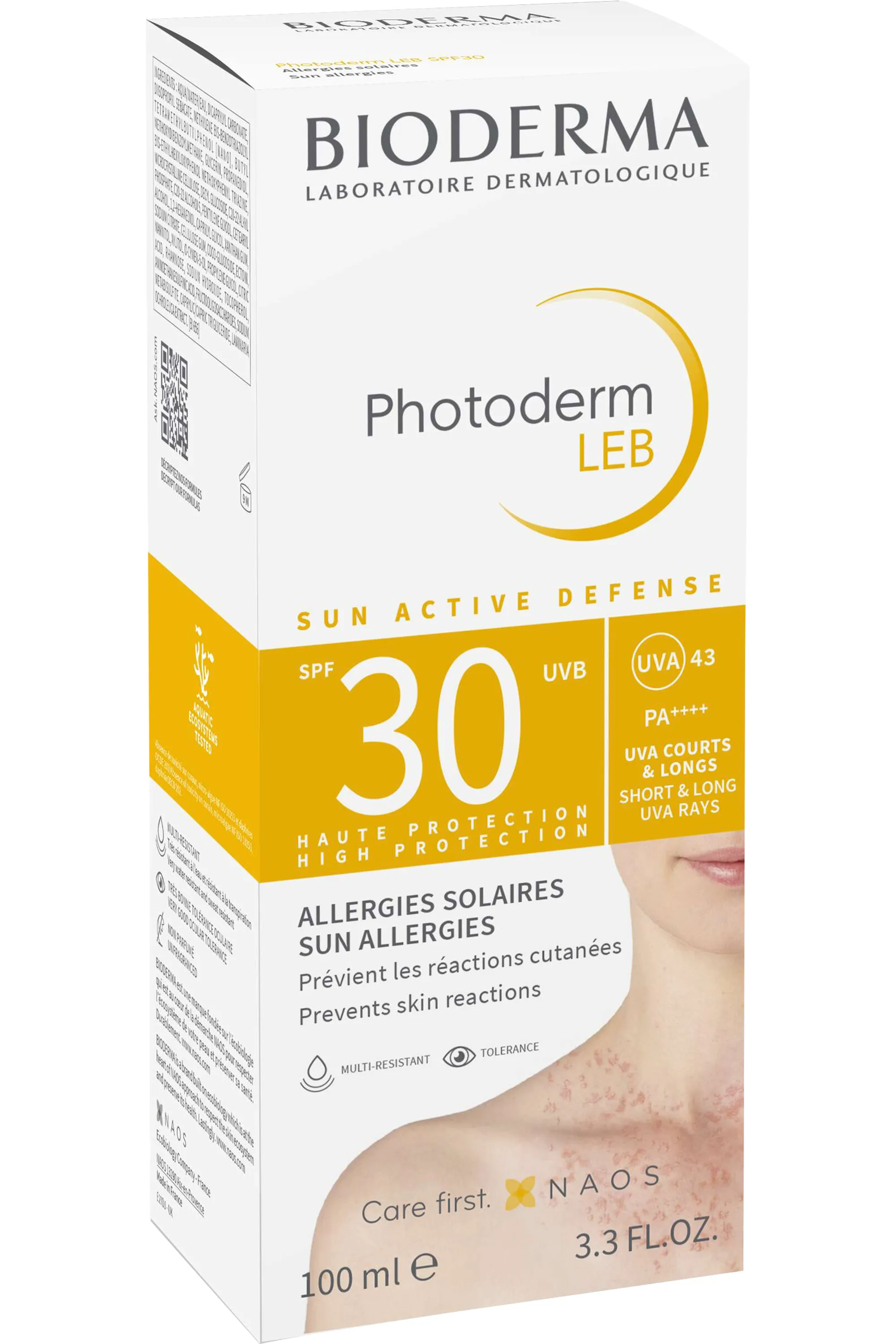 Bioderma Crème solaire allergies solaires Photoderm LEB SPF 30-100 ml