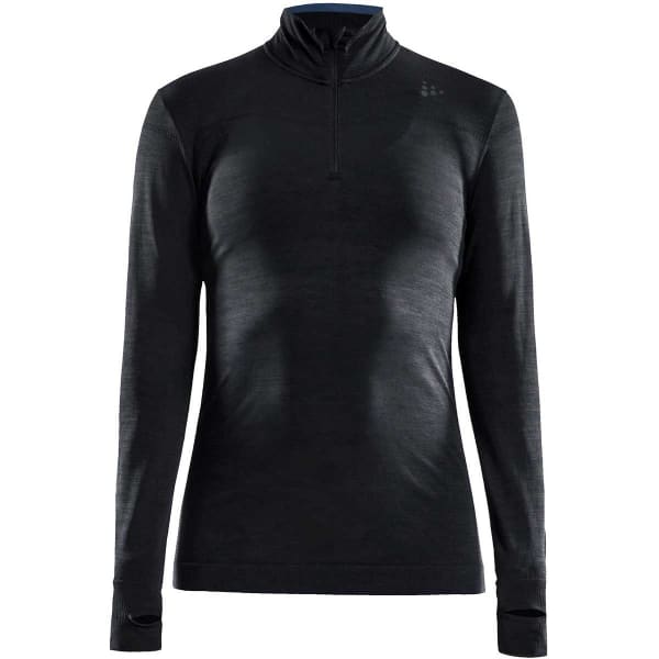 T-shirt thermique CRAFT FUSEKNIT COMFORT COL ZIPPE W BLACK