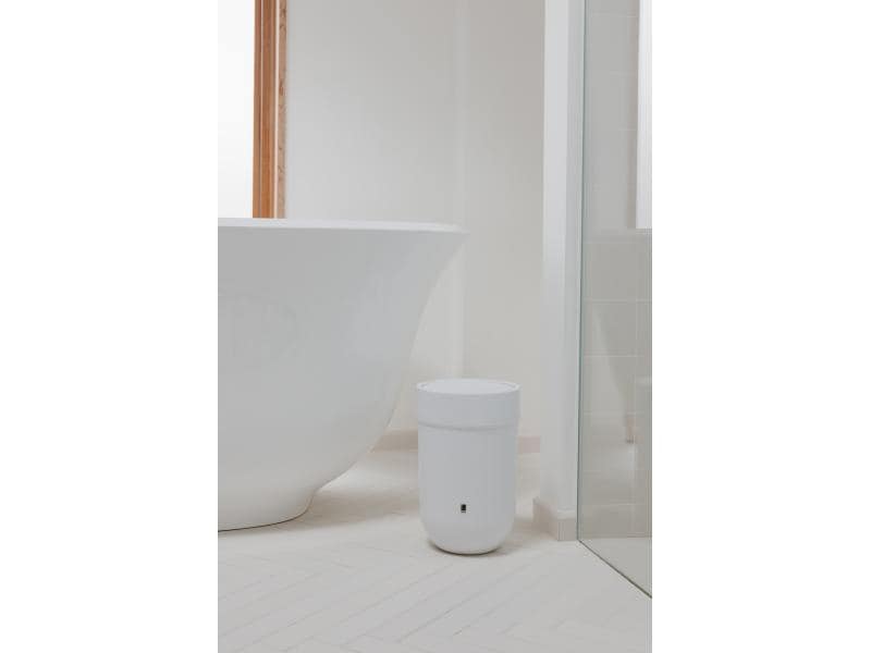 Umbra Kosmetikeimer Touch 6 l mit Schwingdeckel, Weiss Badezimmer Eimer