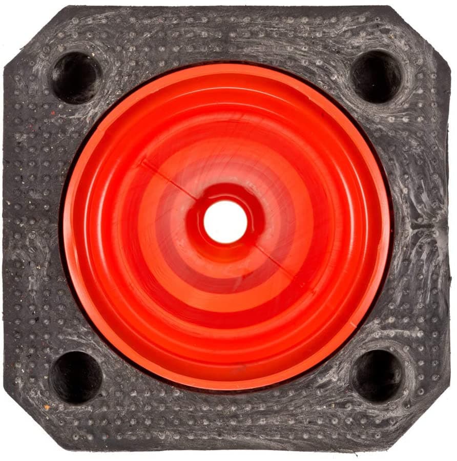 Verkeerskegel UvV-Bigfoot 50cm 2,5 kg semi-reflecterende pylonen met 2 foliestroken / RA2/B