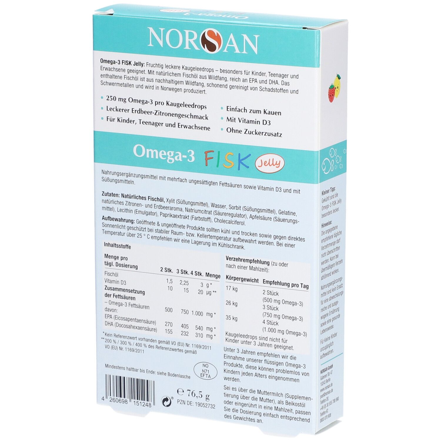 NORSAN Omega-3 FISK Jelly