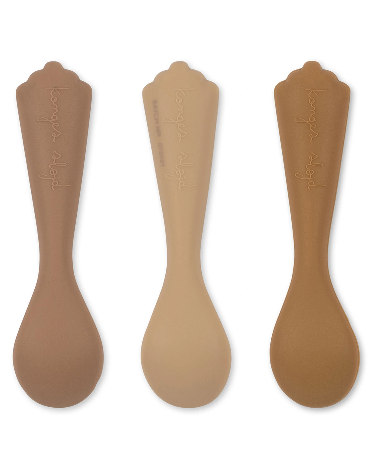 Silikon-Löffel SHELL 3er-Set in shell beige