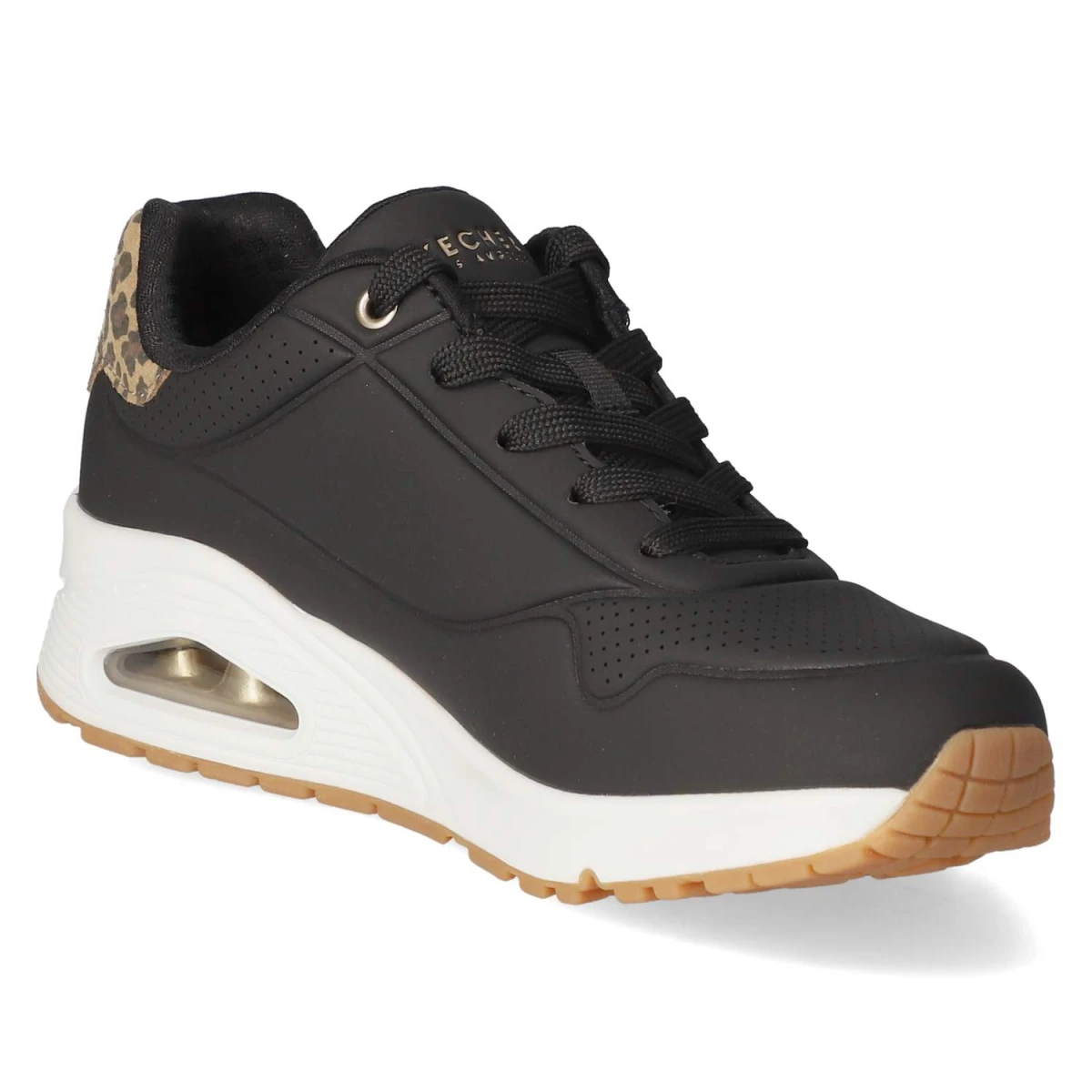 SkechersLow Sneaker JUNGLE NITE - BLACK/LEOPARD