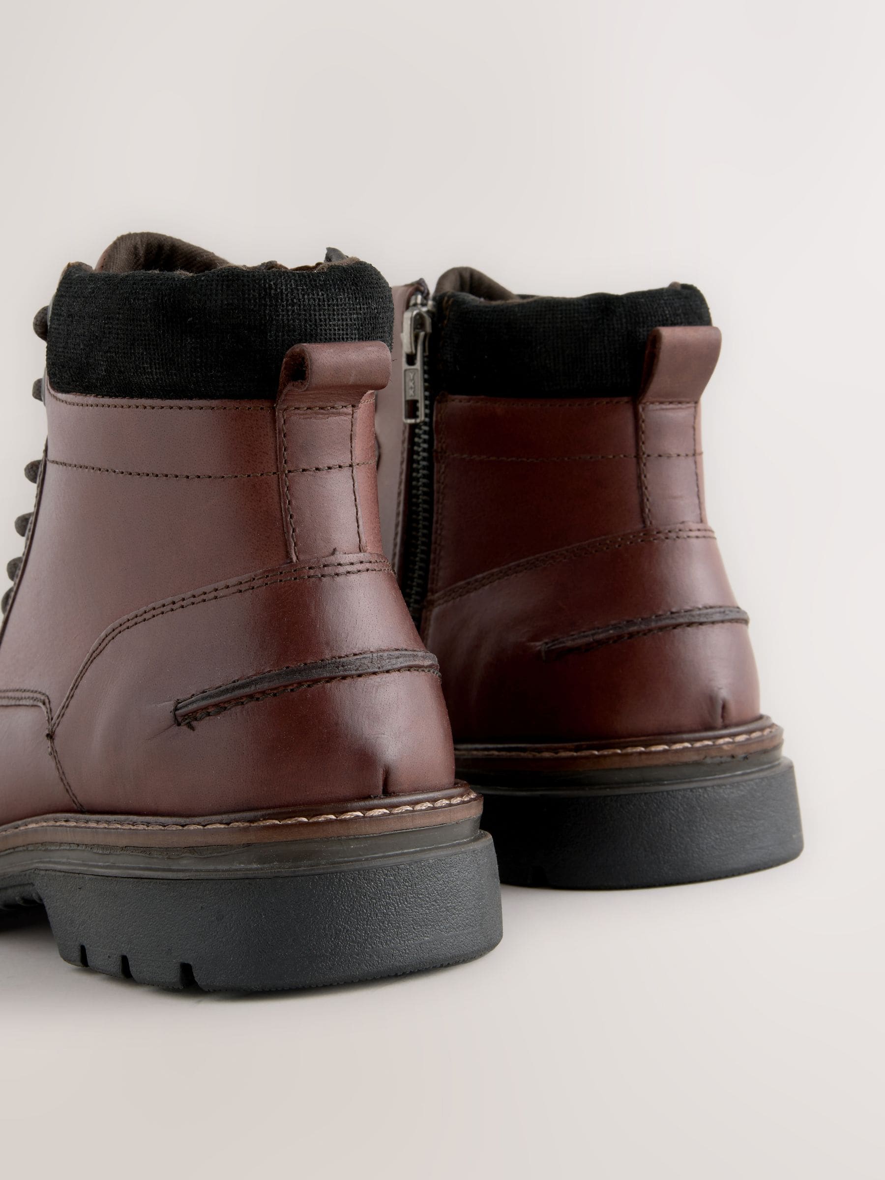 Bruin - Tall Leather Zip-Up Boots