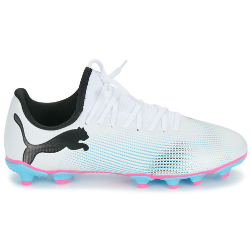 Puma - FUTURE 7 PLAY FG/AG Jr - Blanc / Argent