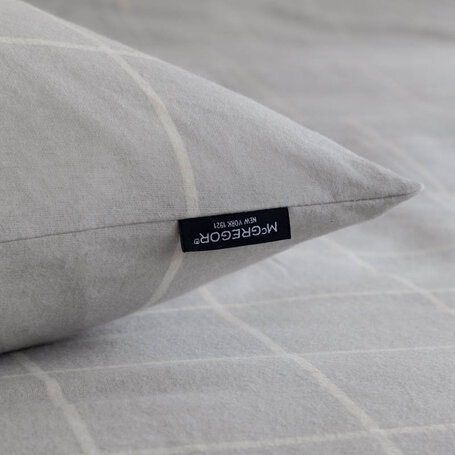 Dekbedovertrek Flanel - Gray Grid
