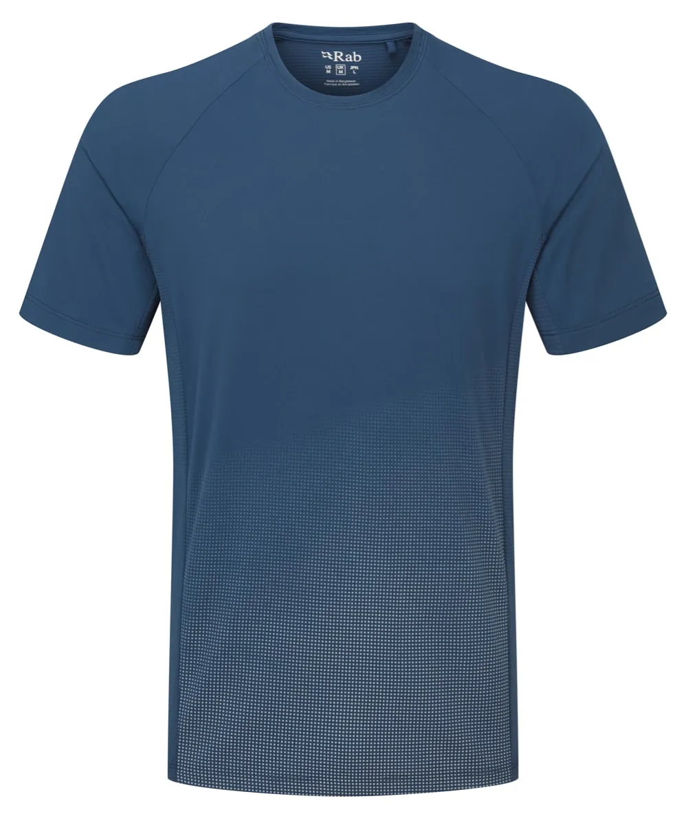 Rab Trail Tee Tempest Blue/Light Zinc