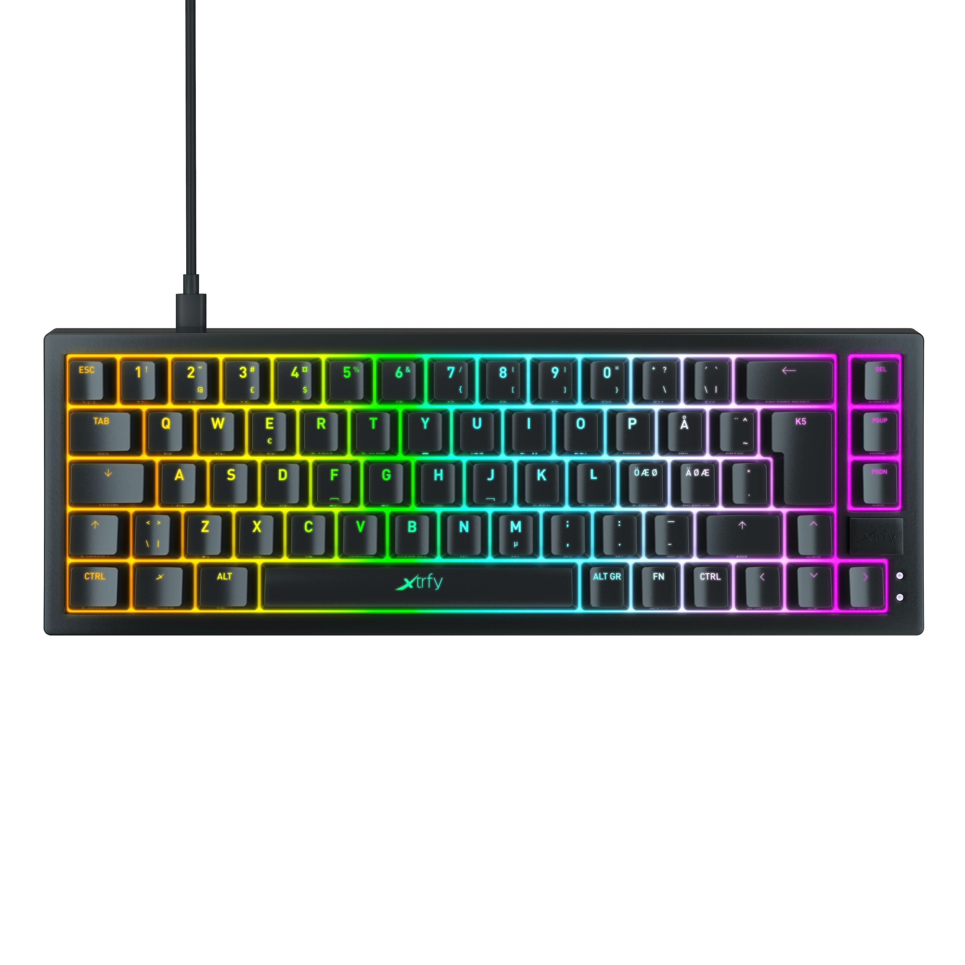 Xtrfy K5 Compact RGB Svart