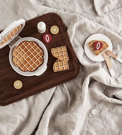 Kids Concept Spiellebensmittel - Bistro - Waffeleisen m. Zubehör