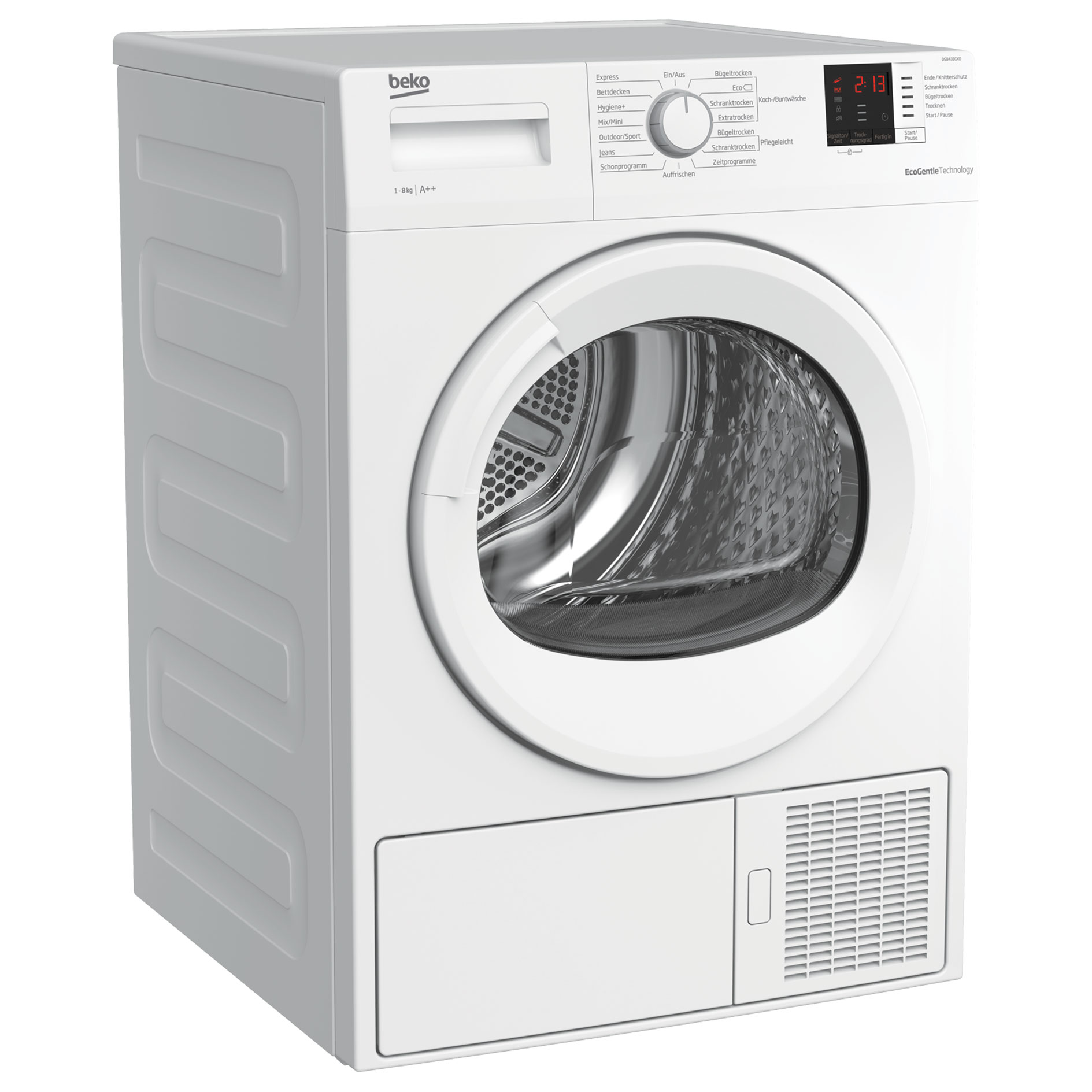 BEKO Trockner DS8433GX0 - weiß - 8 kg - A++