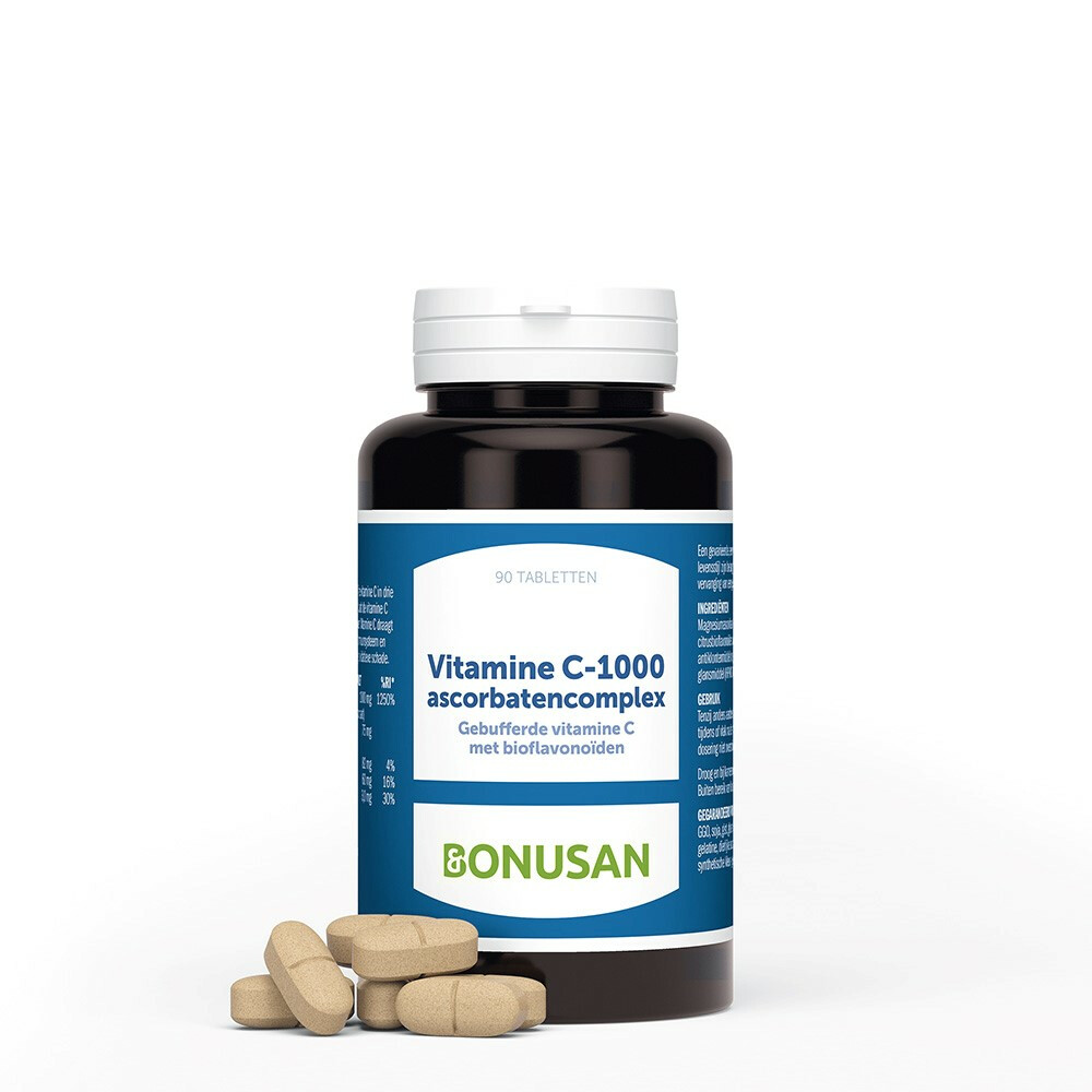2x Bonusan Vitamine C-1000 ascorbatencomplex 90 tabletten