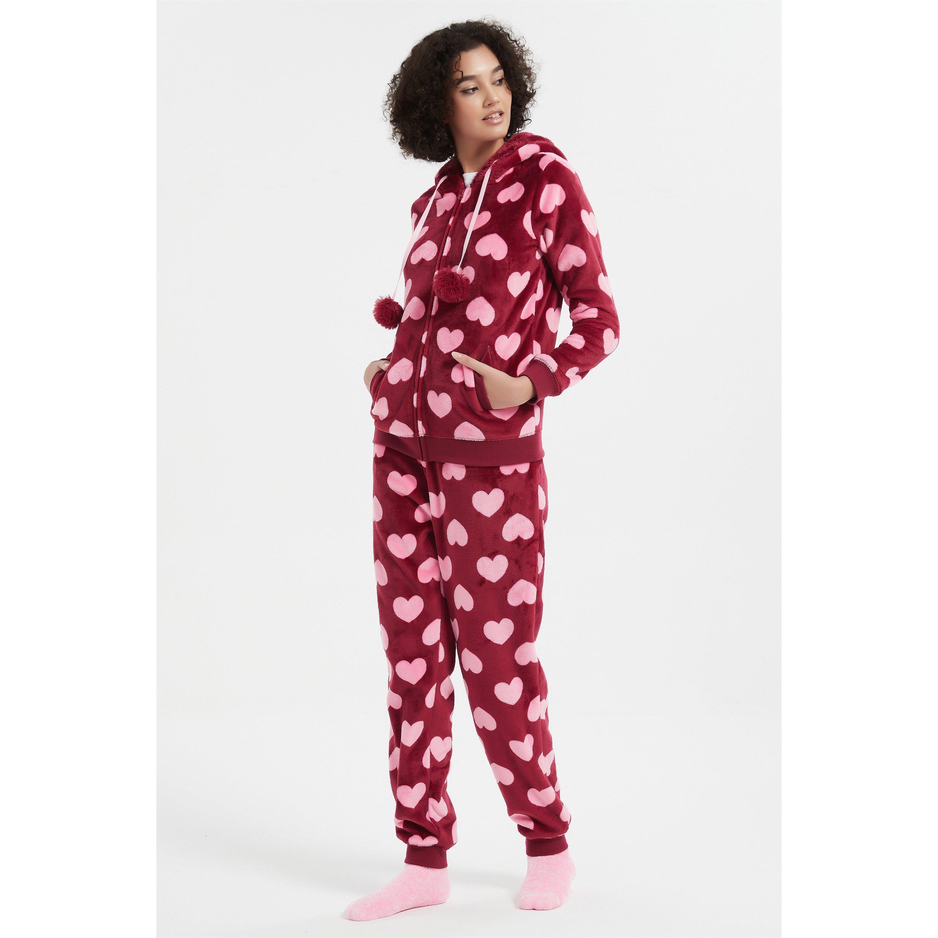 Linea Ladies 4 Piece Love Hooded Lounge Set