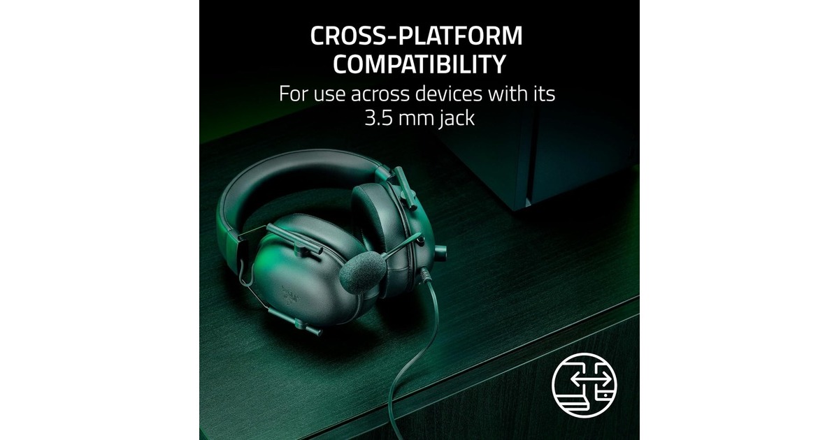 RazerBlackshark V2 X voor Xbox over-ear gaming headset  (Zwart, Xbox Series X|S)