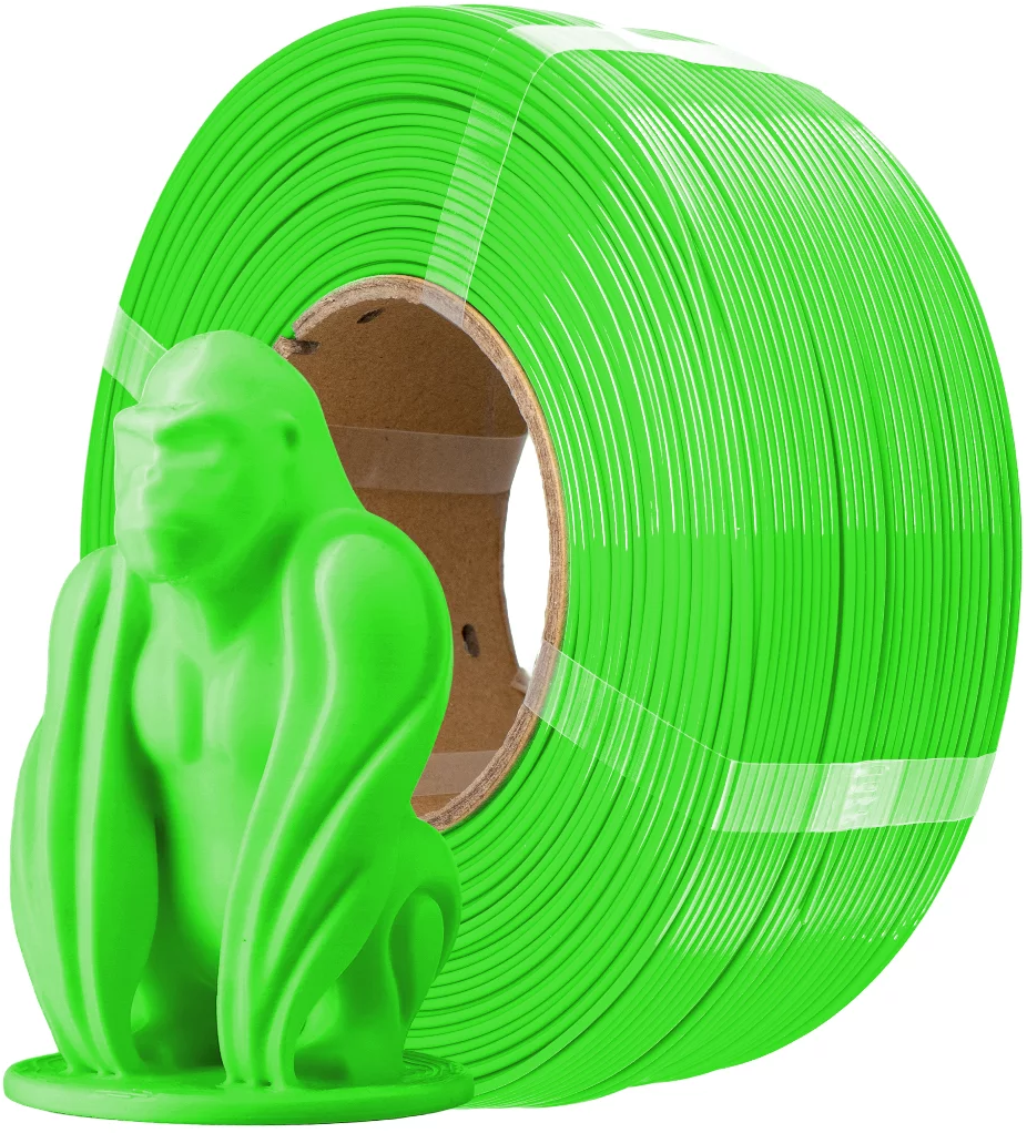 AzureFilm  PETG Hyper Speed Refill Light Green, 1,75 mm / 1000 g    Universal Filament ohne Spule