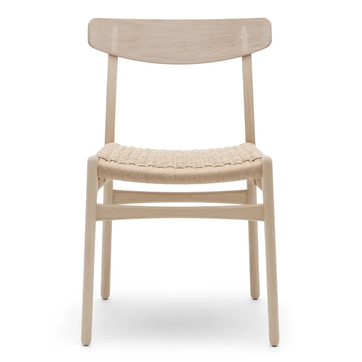 Carl Hansen - CH23 Chair Stuhl, Eiche geseift / Naturgeflecht