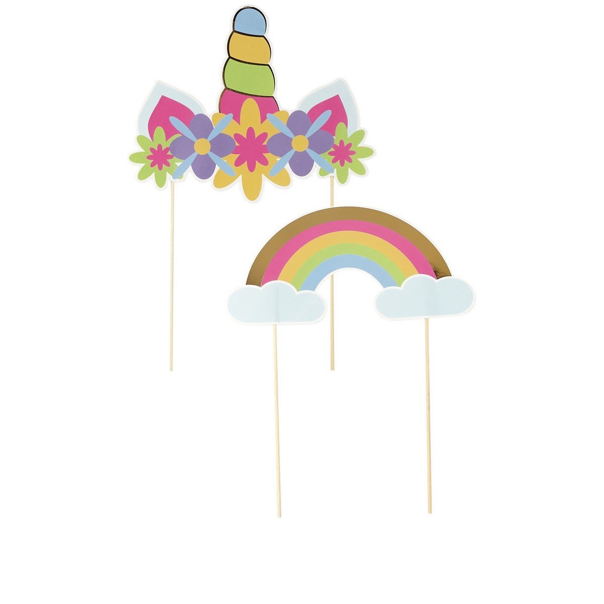 2 décorations de gâteau Licorne