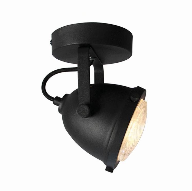 Spot Moto LED  1-Light Black / burned steel Black