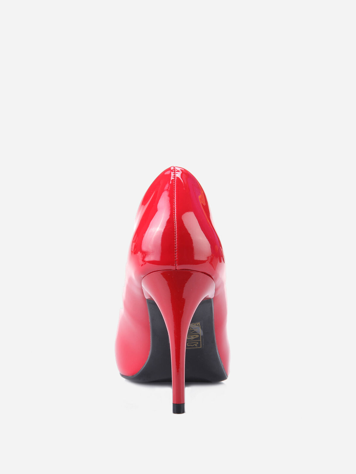 Escarpins vernis à talon aiguille- Rouge