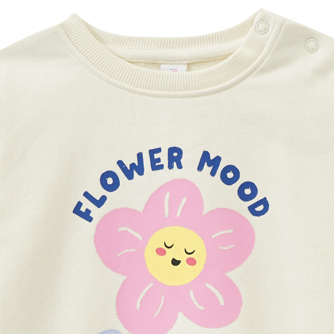 Topomini Baby Sweatshirt mit Blumen-Print creme