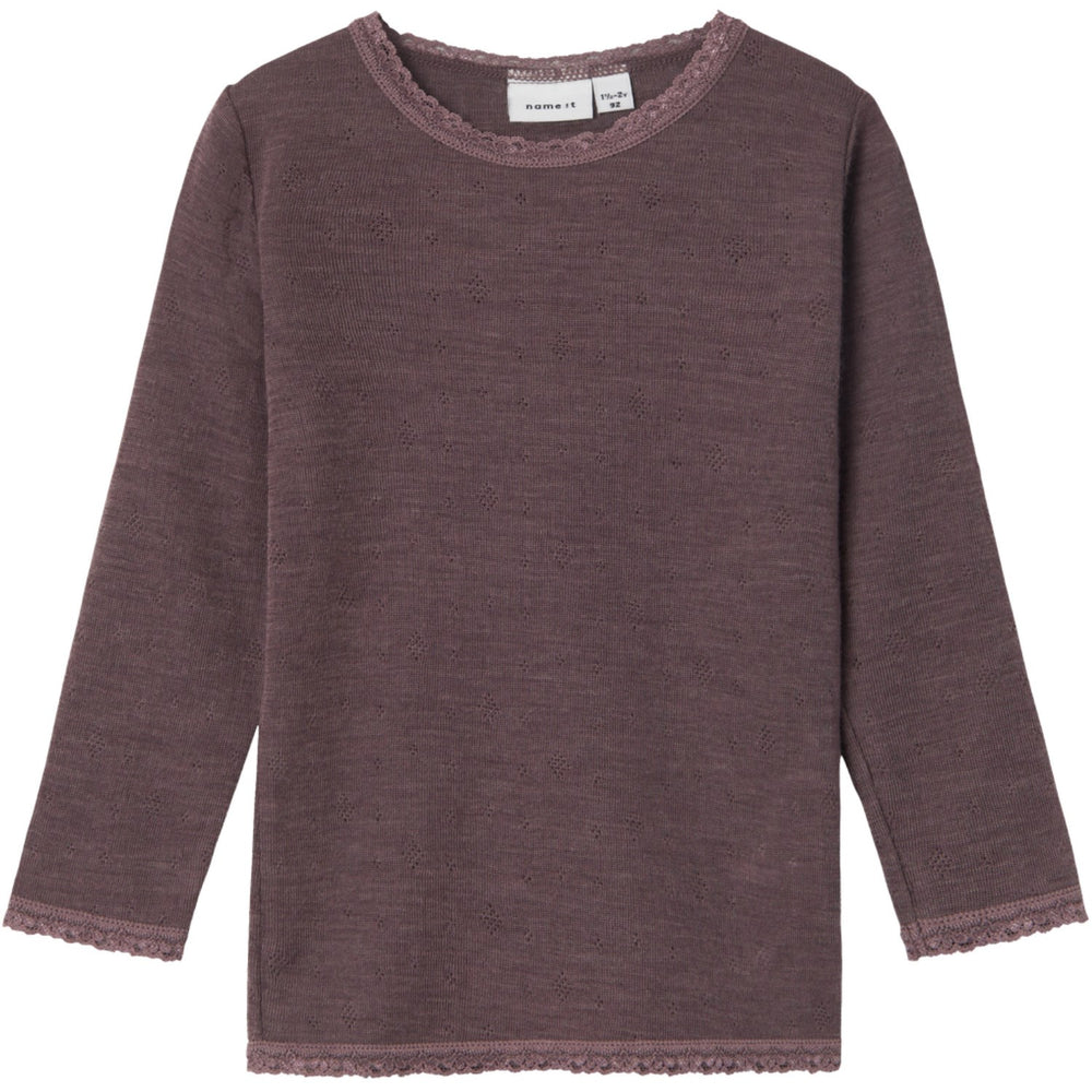 Køb Name It Sparrow Wang Uld Needle Bluse Solid Noos