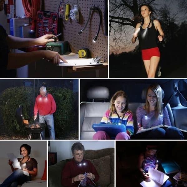 Flex nakkelampe med LED-lys - fleksibelt leselys