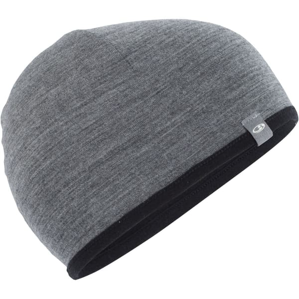 Bonnet ski de fond ICEBREAKER ADULT POCKET HAT BLACK/GRISTONE HEATHER