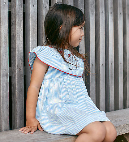 Copenhagen Colors Kleid - Sky Blue/Cream Stripe