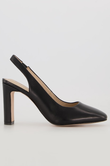 Caprice Leder-Pumps, elastischer Riemen, Komfortweite