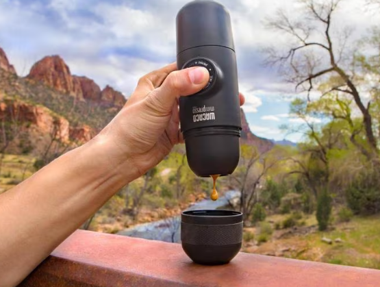 Minipresso NS Bundle Reise Kaffeemaschine To Go für Kapseln - Anthrazit