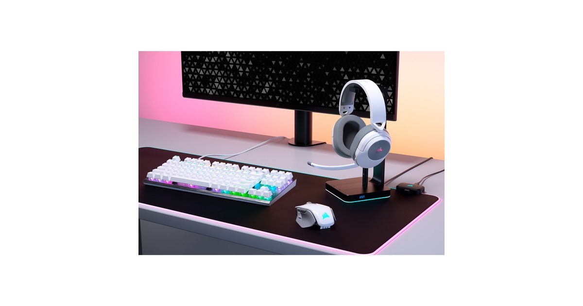 CorsairHS55 Wireless over-ear gaming headset  (Wit, Bluetooth, pc)