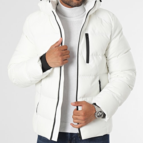 Doudoune Capuche Blanc
