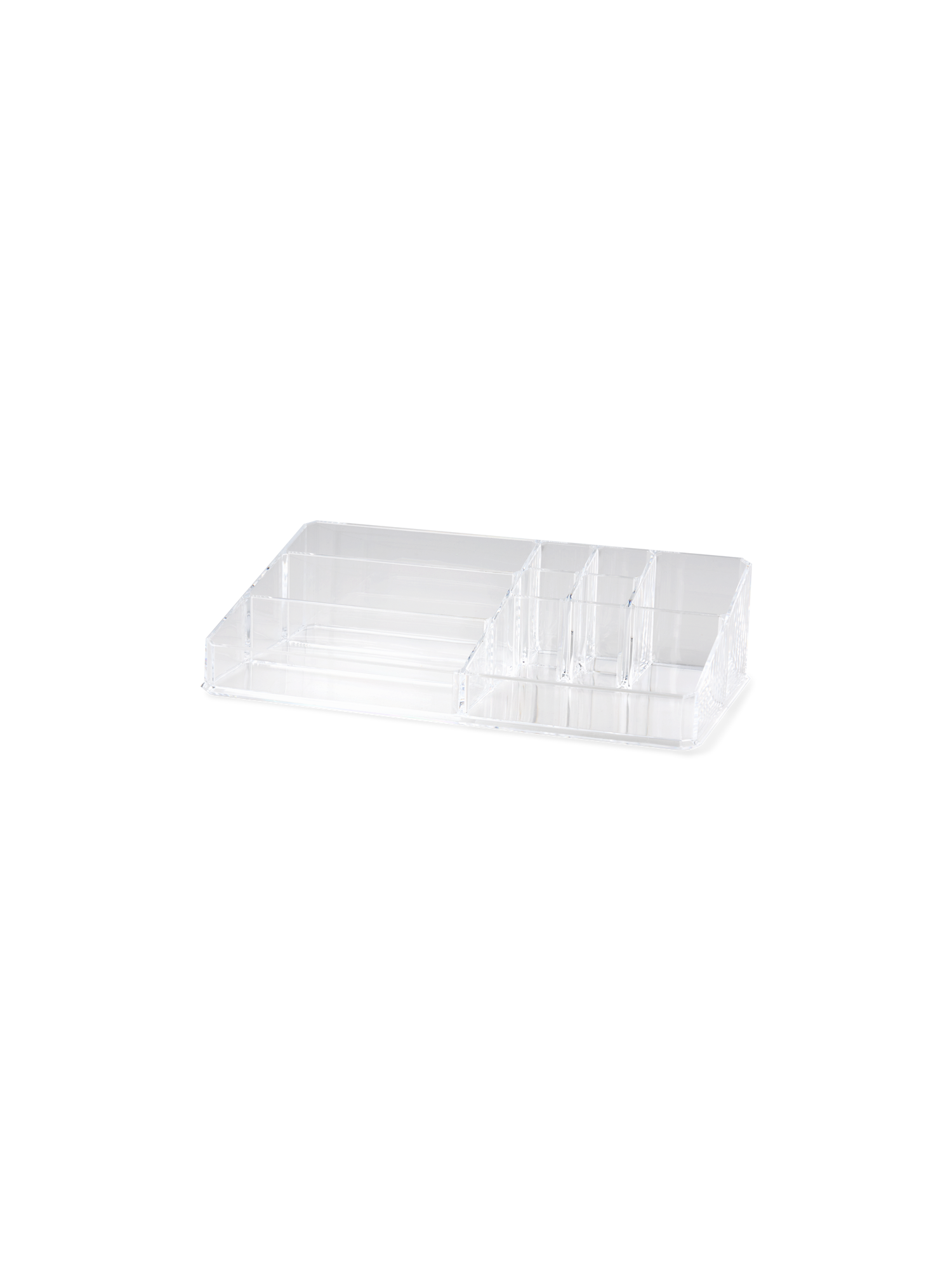 Makeup-opbevaring | Polystyren. 28,5 x 16,5 x 7,3 cm. | Clear