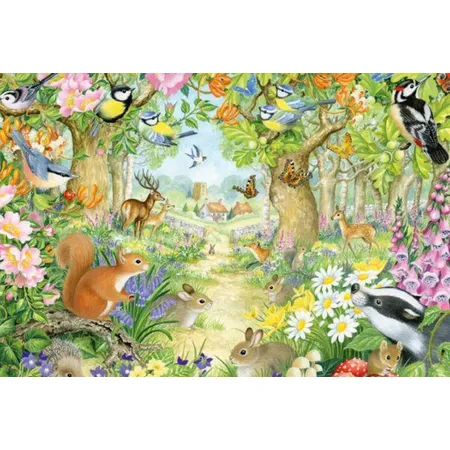 Schmidt Spiele KinderPuzzle - Tiere im Wald, 100 Teile
