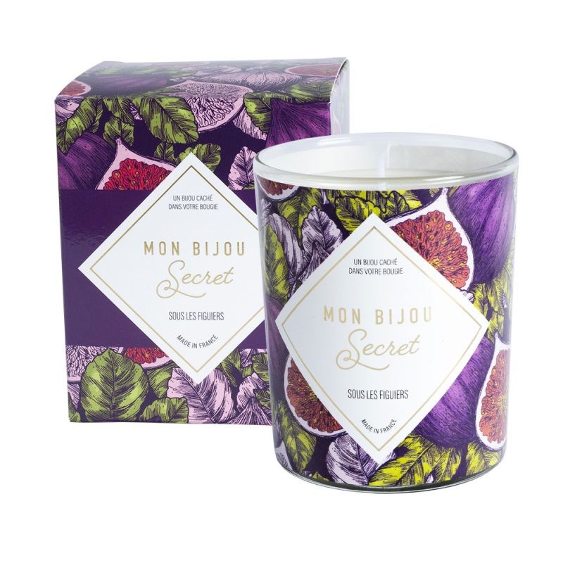 Bougie Bijou Bracelet argenté - Parfum Sous les figuiers - 40h
